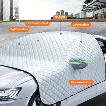4-Layer Windshield Snow Cover: Comprehensive Protection for Snow, Ice, UV, and Frost