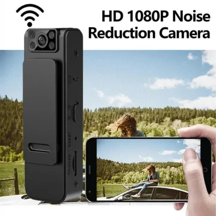 Регистратор ночного видения HD 1080P, камера с шумоподавлением, портативный портативный видеорегистратор, удобный задний зажим, ночное видение（С картой памяти）